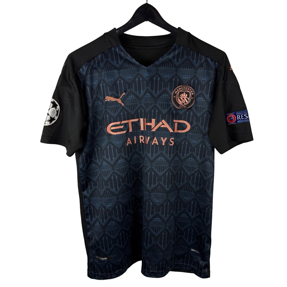 Mens 20/21 Puma Manchester Phil Foden Soccer Futbol Home Jersey Size L